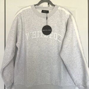 NWT White Fox Crew Neck Sweatshirt Sz Large